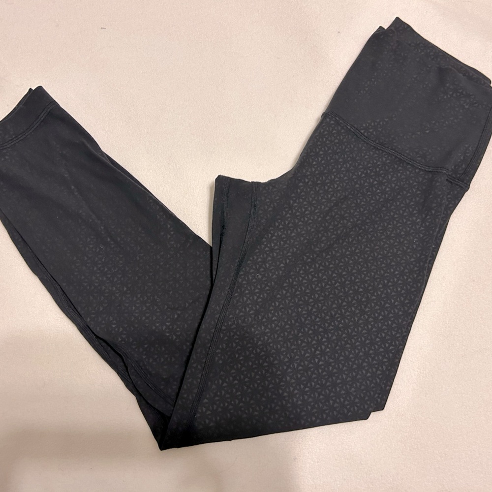 Lululemon Align black embossed leggings